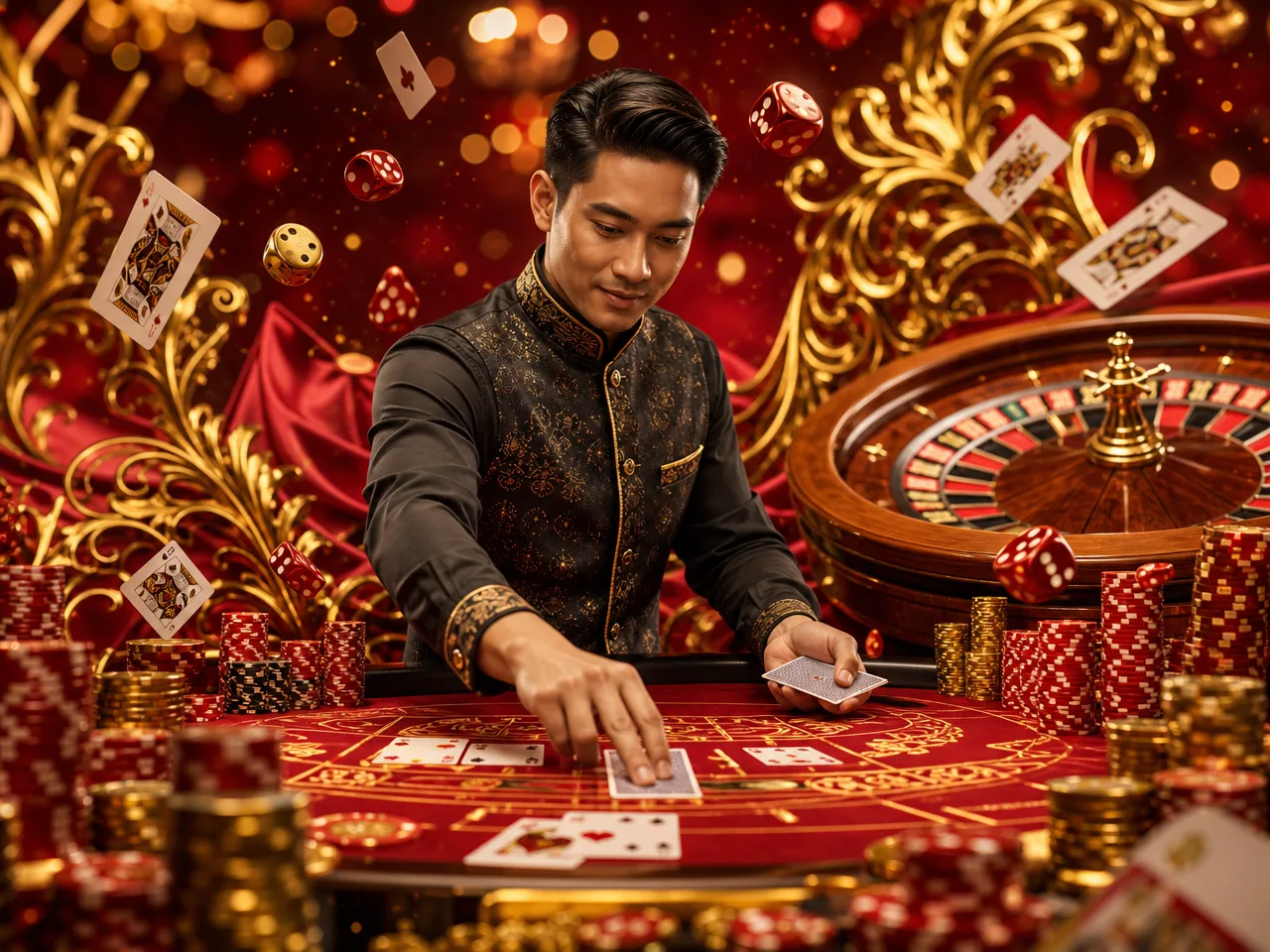 About SCRPlay – live table crimson illustration